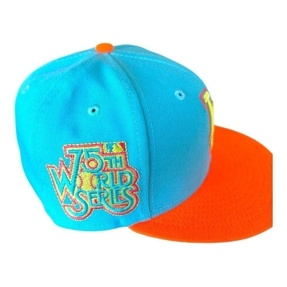 Men's New Era Los Angeles Dodgers 1978 World Series Vice Highlighter 59FIFTY Hat - Picture 2 of 8